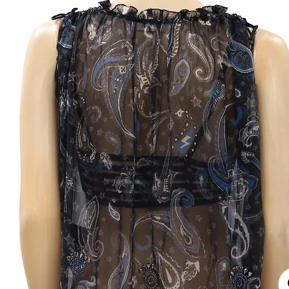 ZADIG & VOLTAIRE Thym Paisley Printed Blouse - Picture 4 of 12